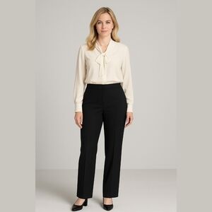 Le Suit blue fully lined pinstriped trousers, size 10, NWT